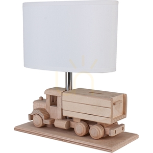 Hellux Kinder-Tischlampe Lkw mit Spardose, weißer Schirm 411.24.09 small 3