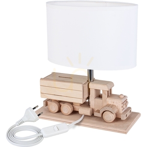 Hellux Kinder-Tischlampe Lkw mit Spardose, weißer Schirm 411.24.09 small 5