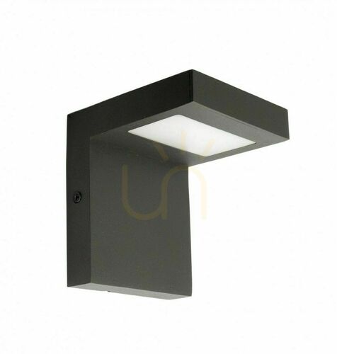 Prüfen Außenwandleuchte SU-MA KR-K100 dunkelgrau LED 10W 4000K IP54 Aluminiumguss