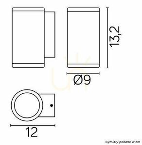 Außenwandleuchte SU-MA Adela Midi dunkelgrau Glas Aluminium M1456 DG small 2
