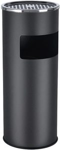 Mülleimer mit Standaschenbecher SONGMICS LTB17C schwarz 60,5 cm small 0