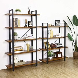 Designer Loft Bücherregal Rustikal Braun LLS55BX 5 Designer Loft Bücherregal Rustikal Braun LLS55BX small 5