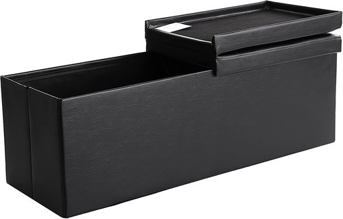 Prüfen SONGMICS Sitzbank mit Stauraum 120 l LSF75BK schwarz