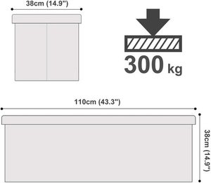 Klappbarer Sitzpuff mit Aufbewahrung LSF75WT 4 Klappbarer Sitzpuff mit Aufbewahrung LSF75WT small 4