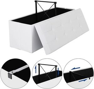 Klappbarer Sitzpuff mit Aufbewahrung LSF75WT 5 Klappbarer Sitzpuff mit Aufbewahrung LSF75WT small 5