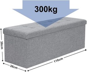Klappbarer Sitzpuff mit Aufbewahrung LSF77G 5 Klappbarer Sitzpuff mit Aufbewahrung LSF77G small 5