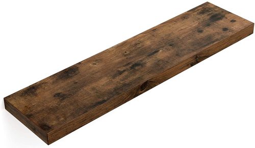 Prüfen Wandregal Rustikal Braun LWS28BX