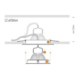 Weißer Alcazar 140.WW Downlight 4 Weißer Alcazar 140.WW Downlight small 4