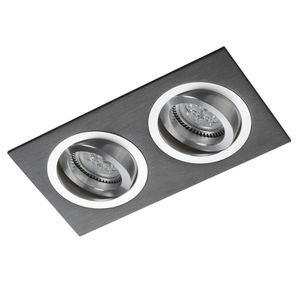 Schwarzes Doppel-Downlight mit Chrome Alcazar 542.BC small 0