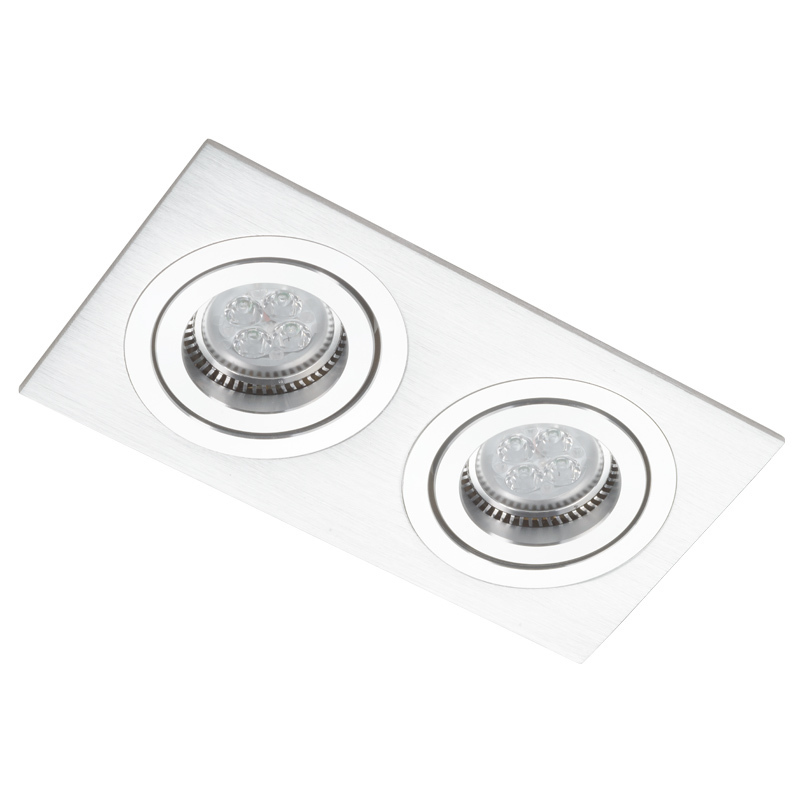 Aussicht Silber Dual Rechteck Downlight Alcazar 542.SC Silber Dual Rechteck Downlight Alcazar 542.SC
