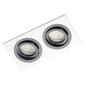Weißes doppeltes Downlight mit schwarzem Alcazar 542.WB small 0