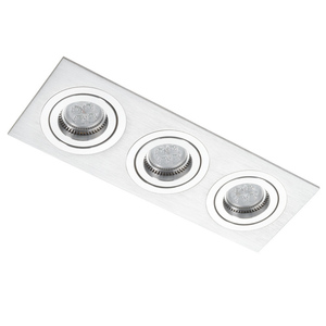 Lumifall Alcazar 543.SC Dreifach-Einbauleuchte, Silber und Chrom small 1