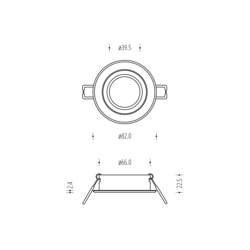 Anzeige Black Alcoy 540.BC Downlight kippen Black Alcoy 540.BC Downlight kippen