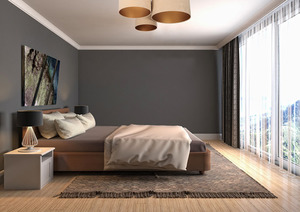 Moderne Deckenleuchte für das Wohnzimmer - Elemente 60W E27 Beige / Gold Veloursstoff 3 Moderne Deckenleuchte für das Wohnzimmer - Elemente 60W E27 Beige / Gold Veloursstoff small 3