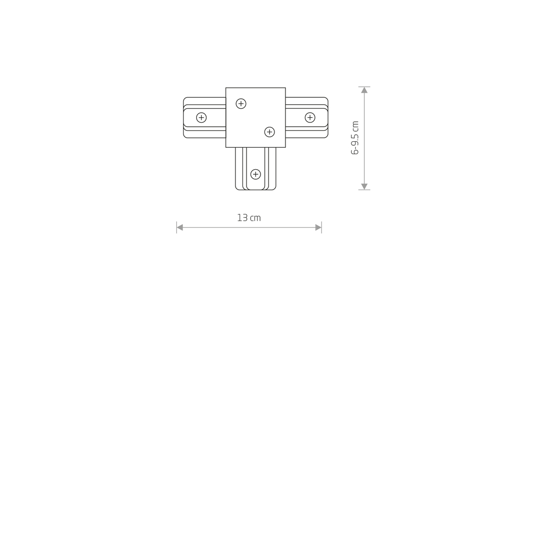 Aussicht Weißer T-Verbinder für PROFILE RECESSED Stromschiene 8834 Nowodvorski Weißer T-Verbinder für PROFILE RECESSED Stromschiene 8834 Nowodvorski