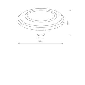 REFLECTOR LED 9W, 3000K, GU10, ES111, WINKEL 120, DIFFUSOR, SCHWARZ small 1