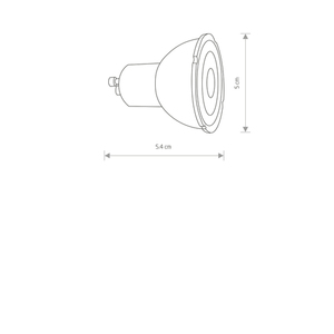 REFLECTOR LED 7W, 4000K, GU10, R50, WINKEL 36 small 1