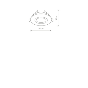 Badezimmerscheinwerfer HELIOS LED 5W, 3000K small 1