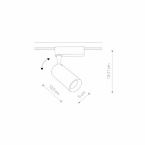 Leuchte PROFIL IRIS LED SCHWARZ 20W, 3000K small 1
