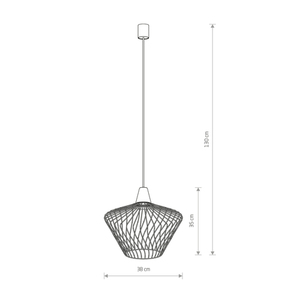 WAVE BLACK S Deckenleuchte small 1
