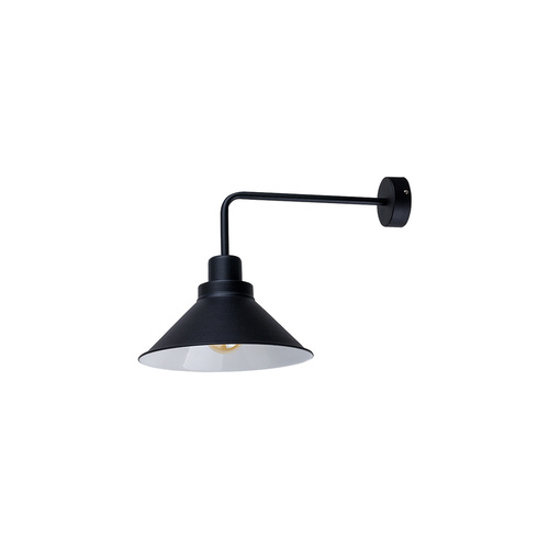 Prüfen Wandleuchte Nowodvorski CRAFT 9151 schwarz Stahl E27 Loft Industrie 25 cm
