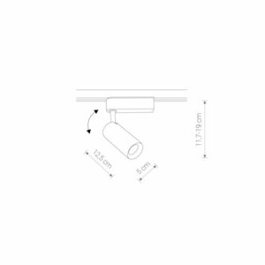 Leuchte PROFIL IRIS LED WEISS 12W, 3000K small 1