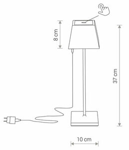 MAHE LED 8398 Tragbare Gartenlampe Nowodvorski small 1