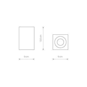 Beleuchtung für das Badezimmer schwarz Downlight BRAVO BLACK small 3