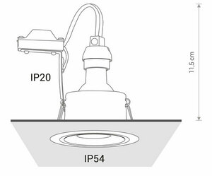 Schwarzes Downlight mit austauschbaren Ringen FOXTROT 8374 Nowodvorski small 13