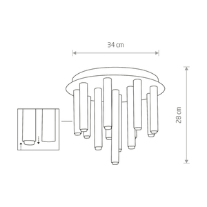 Moderne Decke STALACTITE BLACK XIII 8355 small 1