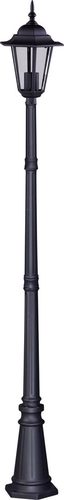 Prüfen Hohe schwarze Außenleuchte K-7064A / 1 aus der STANDARD-Serie