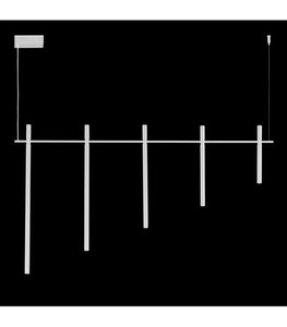 Pendelleuchte Ramko Antara Weiß 5-flammig LED 3000K 110cm 67750 small 0