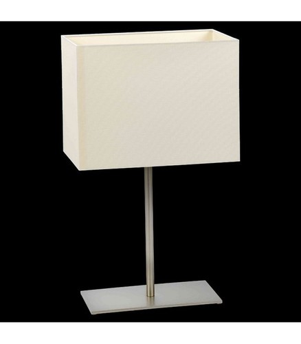 Prüfen Tischlampe Ramko Cruz Weiß E27 LED 15W 23 cm SKU 67990