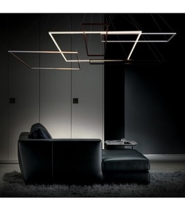 Pendelleuchte Ramko EDO LED 30W 3000K 98x28 cm Weiß Schwarz SKU 67029 small 1