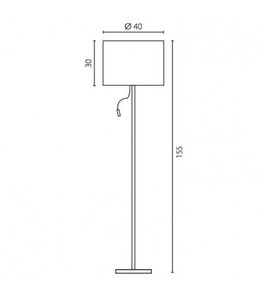 Stehlampe Ramko FJARA I LED 15W 2-flammig 155 cm IP20 67887 small 1