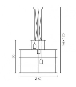 Pendelleuchte Ramko LANA weiß 3-flammig E27 50 cm SKU 67795 small 3