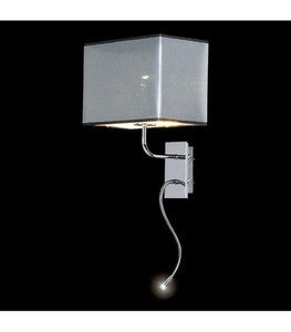 Wandleuchte Ramko LED Chrom E27 15W 24x33 cm 67570 small 0