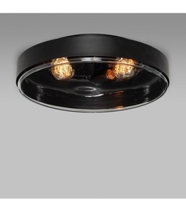 Deckenleuchte Ramko Loft 2-flammig E27 schwarz/weiß 37 cm 67775 small 0