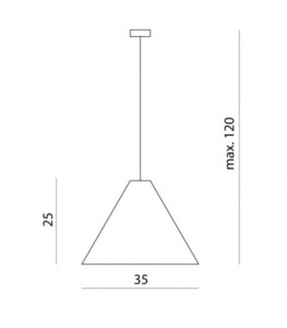 Pendelleuchte Ramko MONT 35cm E27 LED 15W 66200 small 3