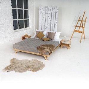 Doppelbett WoodMan 180x200 Buchenholz Rohholz ohne Matratze WUA-00799 small 1