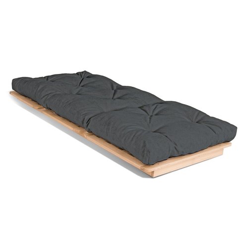 Prüfen Futonsessel WoodMan LAYTI 90 mit Matratze, geölte Buche, Graphit, WUA-00886