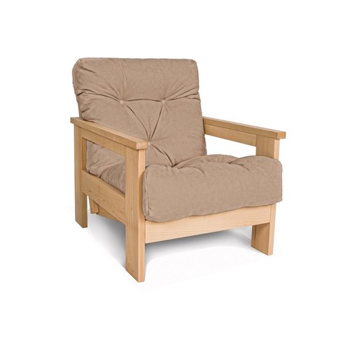 Prüfen Lehnstuhl WoodMan MEXICO beige Buchenholz 816