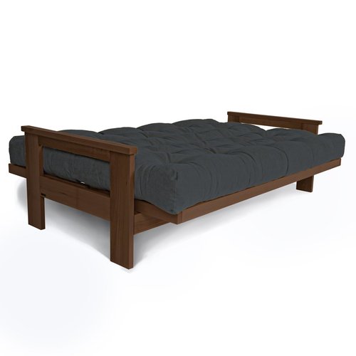 Prüfen Sofa mit Schlaffunktion WoodMan MEXICO Graphit Buche Walnuss WUA-00636
