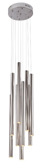 Lampa suspendată Max Light Organic crom LED 10x1W 20 cm P0206D