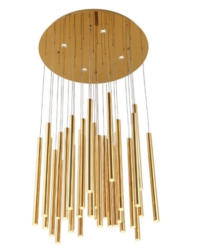 Prüfen Pendelleuchte Max Light Organic Gold 62 cm LED 45W dimmbar P0242D