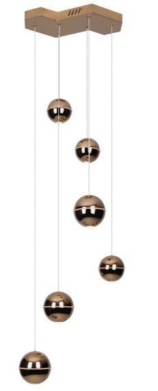 Prüfen Pendelleuchte Max Light Zen 6 Kupfer Metall P0316D Pendelleuchte Max Light Zen 6 Kupfer Metall P0316D