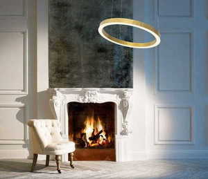 Pendelleuchte Max Light Luxury P0370D Gold LED 110 cm small 1