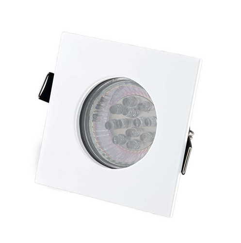 Prüfen Einbauleuchte Max Light Square H0092 weiß GU10 IP44 8x8 cm