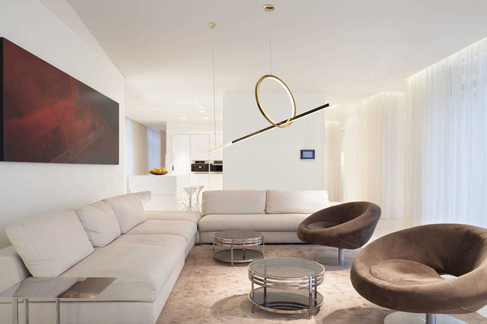 Aussicht Pendelleuchte Max Light Lozanna P0390 Gold LED 30 cm 18W Pendelleuchte Max Light Lozanna P0390 Gold LED 30 cm 18W