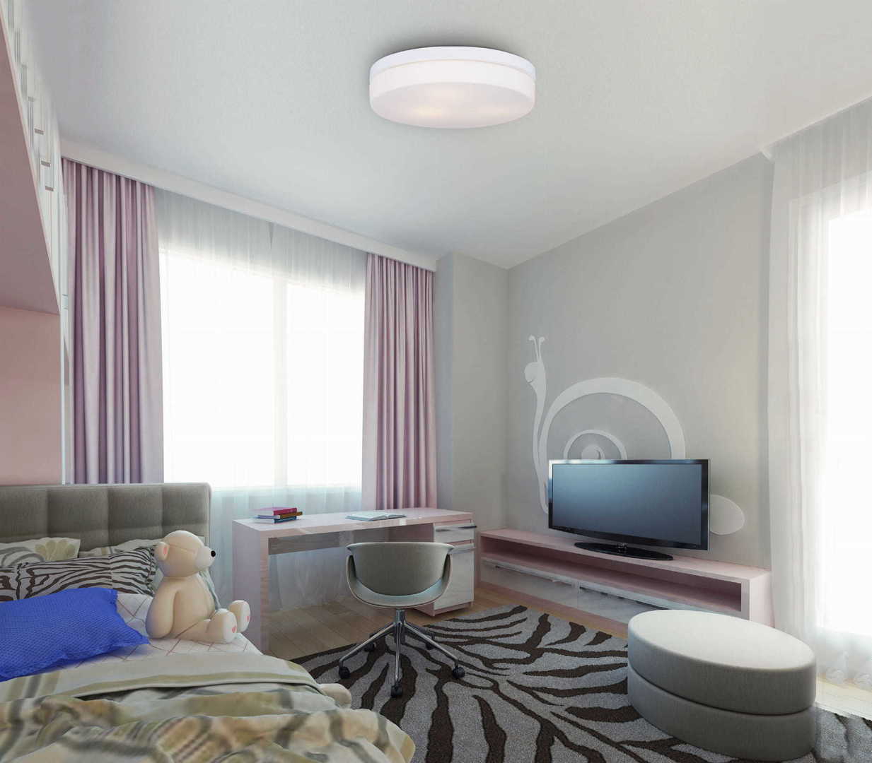 Aussicht Plafon Max Light Oda C0193 biały 3xE27 40 cm metal szkło mleczne Plafon Max Light Oda C0193 biały 3xE27 40 cm metal szkło mleczne